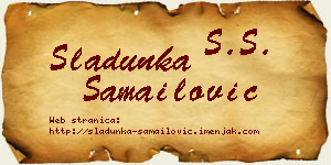 Sladunka Samailović vizit kartica